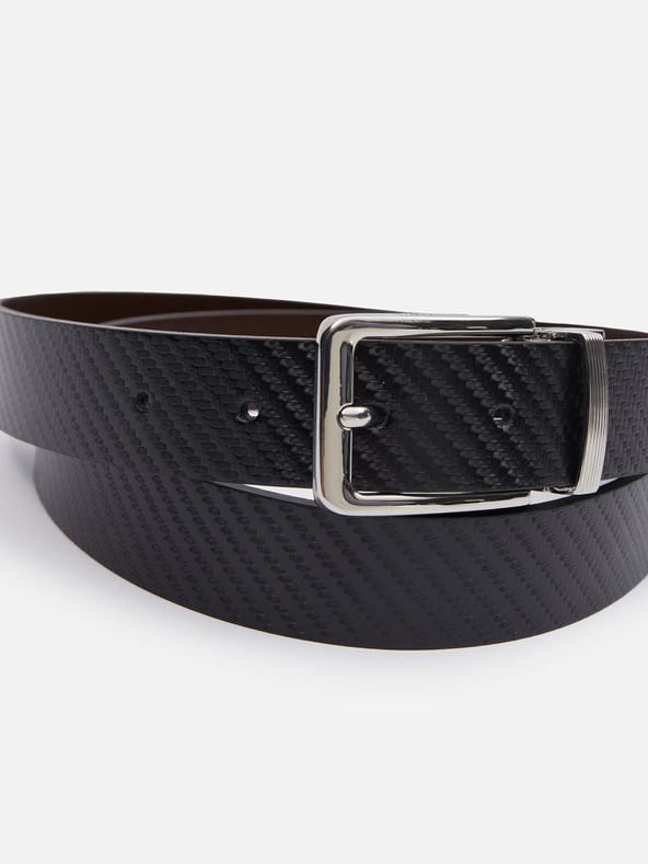 Geox Čierny pánsky opasok Geox