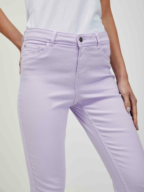 Orsay Svetlo fialové skrátené slim fit džínsy ORSAY