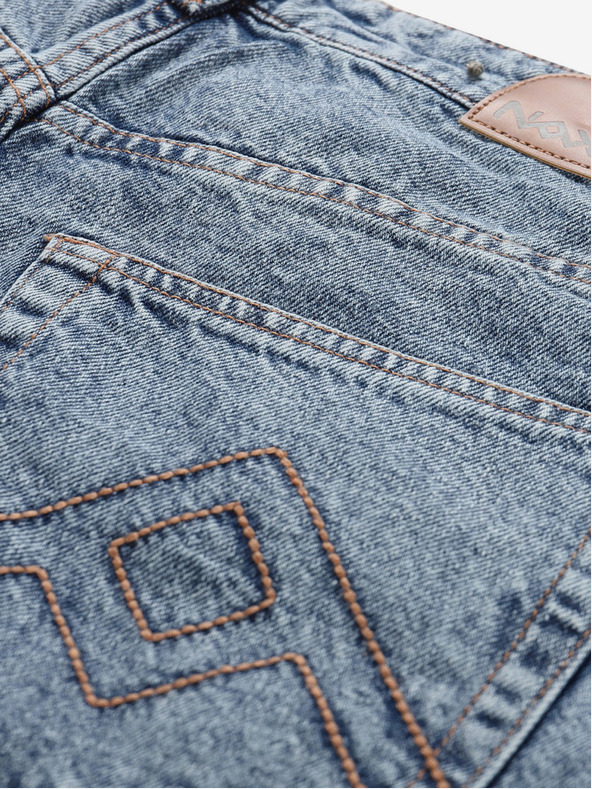 NAX Modré dámske džínsové šortky NAX UKENA