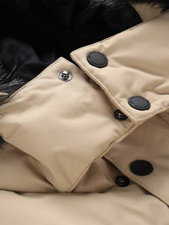 ALPINE PRO Čierno-béžová pánska zimná bunda ALPINE PRO EGYP