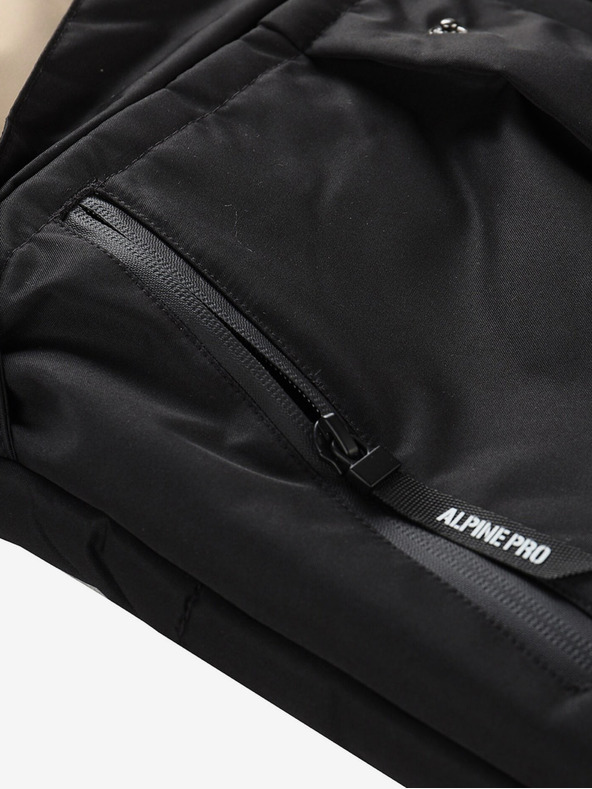 ALPINE PRO Čierno-béžová pánska zimná bunda ALPINE PRO EGYP