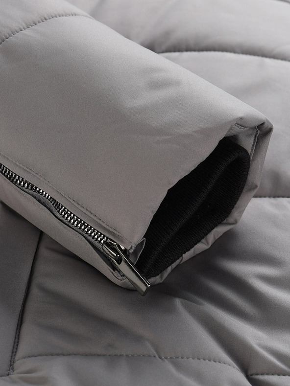 ALPINE PRO Šedá pánska zimná bunda ALPINE PRO LODER