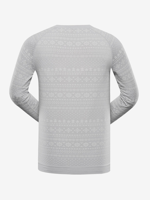 ALPINE PRO Pánske rýchloschnúce prádlo - tričko ALPINE PRO AMBOS dk.true gray