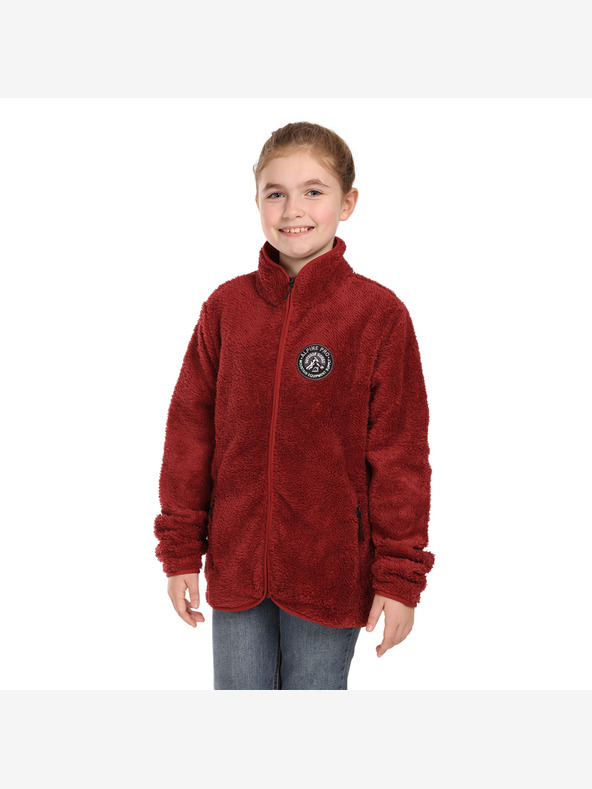 ALPINE PRO Detská mikina supratherm ALPINE PRO FERADO merlot