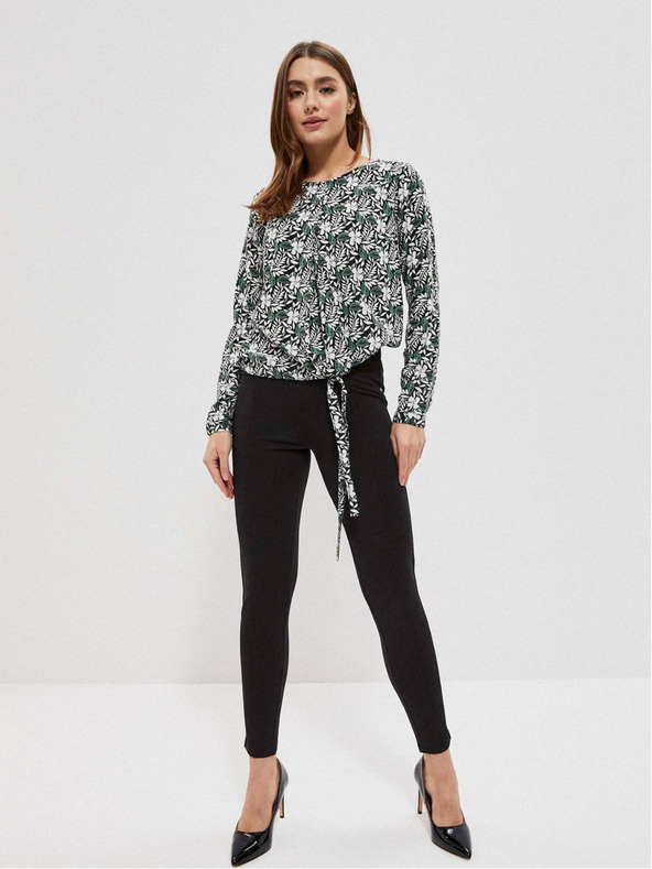 Moodo Jednofarebné viskózové tričko Moodo