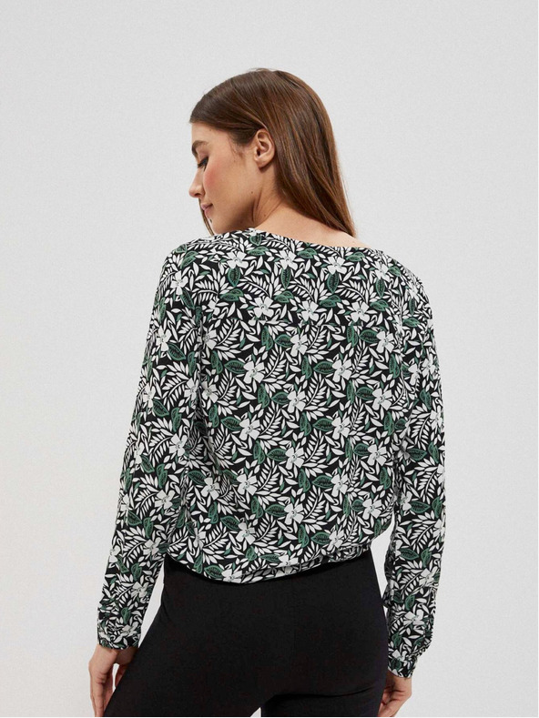 Moodo Jednofarebné viskózové tričko Moodo