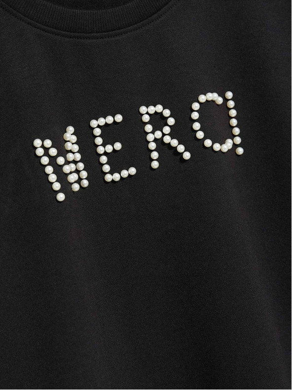 Moodo Čierna dámska mikina Moodo