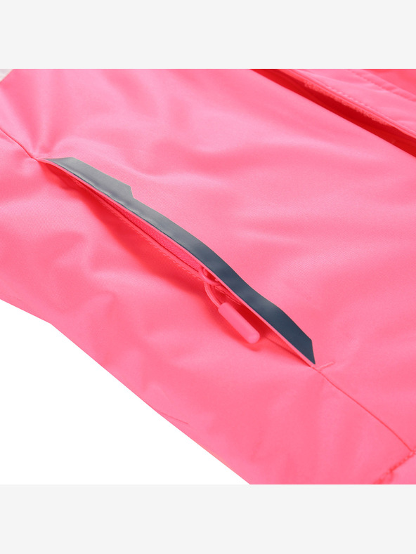 ALPINE PRO Detská lyžiarska bunda s ptx snehovou membránou ALPINE PRO DEARO neon knockout pink