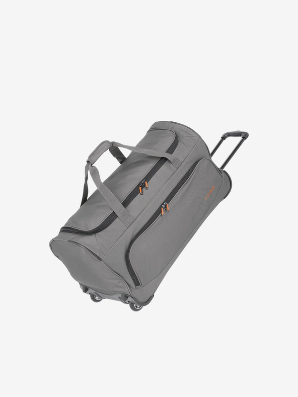 Travelite Sivá cestovná taška na kolieskach Travelite Basics Fresh