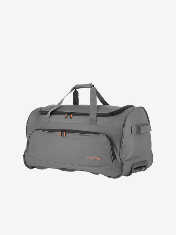 Travelite Sivá cestovná taška na kolieskach Travelite Basics Fresh