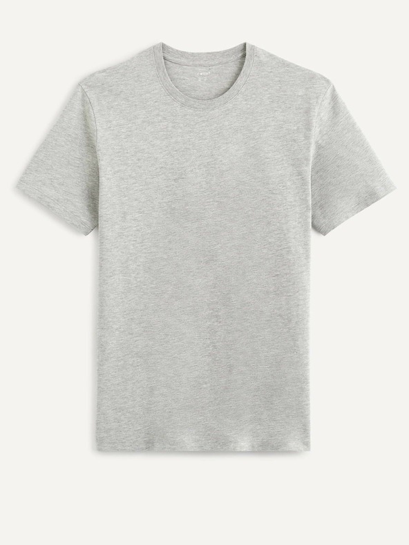 Celio Svetlosivá základná košeľa Celio Tebase