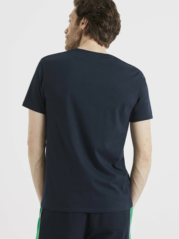 Celio Tmavomodré základné tričko Celio Tebase