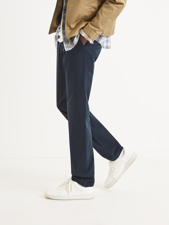 Celio Tmavomodré nohavice Celio Tohenri