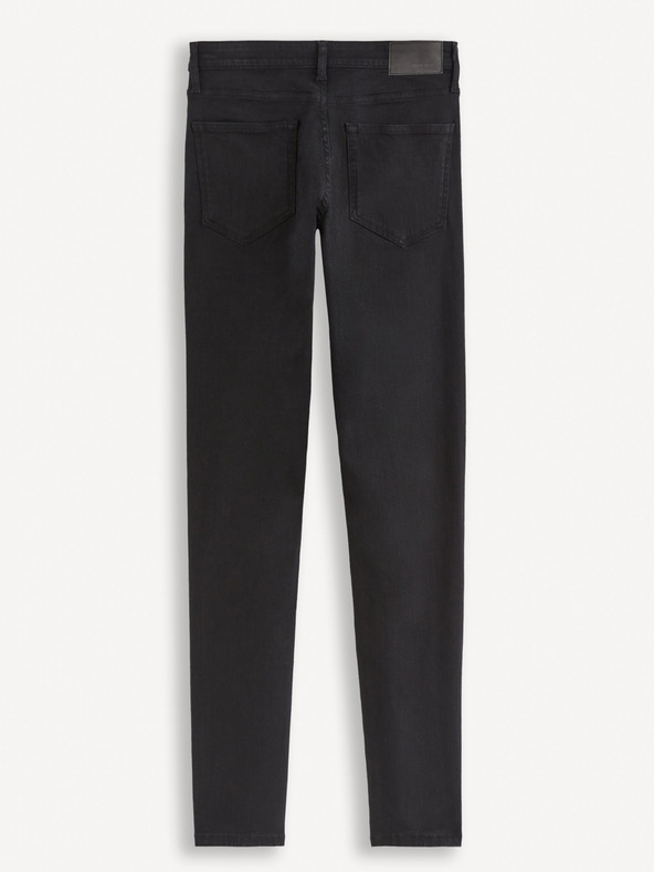 Celio Čierne pánske slim fit džínsy Celio Dow