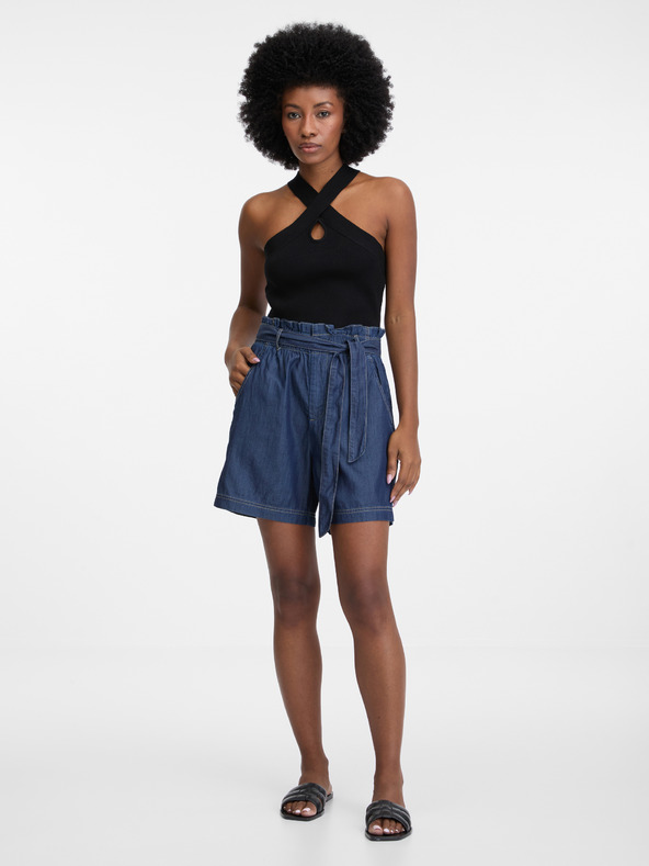 Orsay Tmavomodré dámske džínsové šortky ORSAY