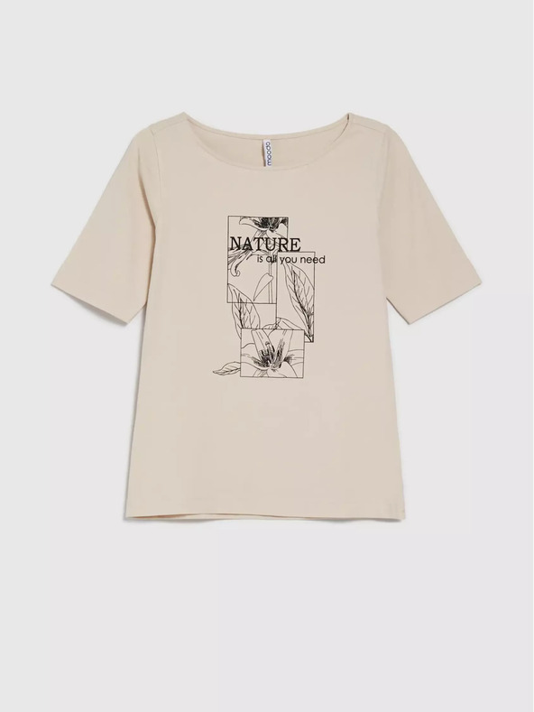 Moodo Béžová dámska košeľa Moodo