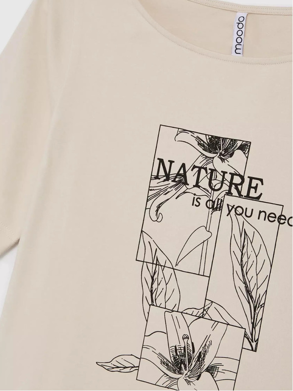 Moodo Béžová dámska košeľa Moodo