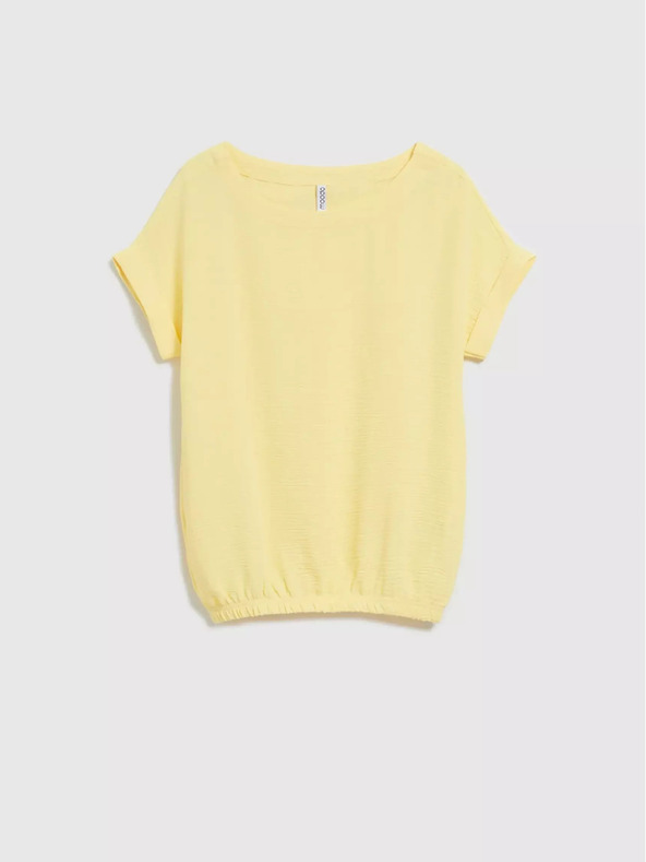 Moodo Žlté tričko s krátkym rukávom Moodo