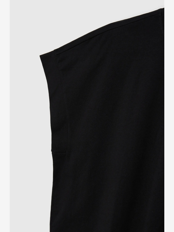 Moodo Čierne dámske dlhé tričko Moodo