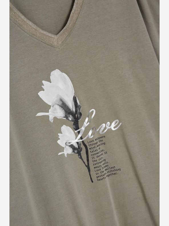 Moodo Svetlozelené dámske tričko Moodo