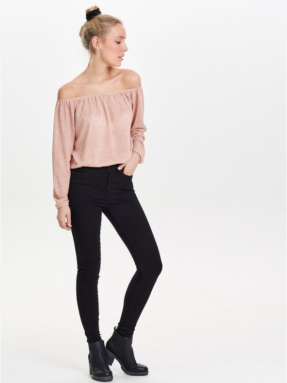 ONLY Čierne dámske džínsy skinny fit ONLY Royal