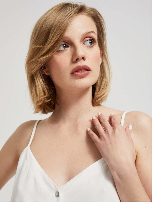 Moodo Biely dámsky top Moodo