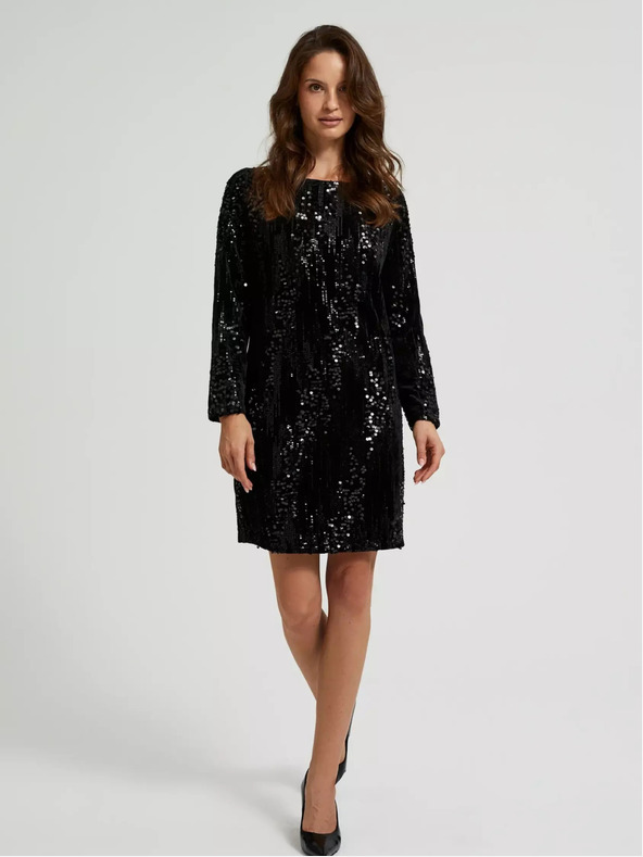 Moodo Dámske flitrové spoločenské šaty Moodo