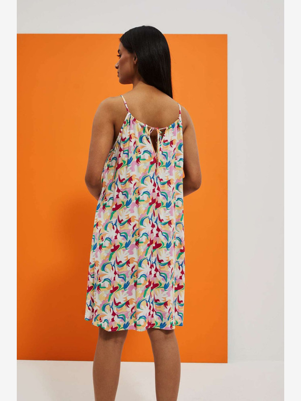 Moodo Vzorované letné šaty bez ramienok Moodo