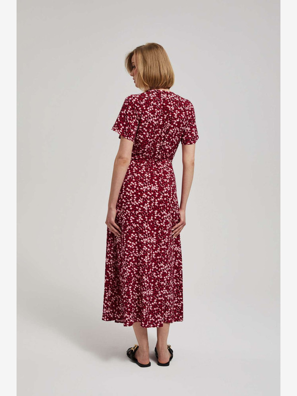 Moodo Tmavoružové maxi šaty Moodo