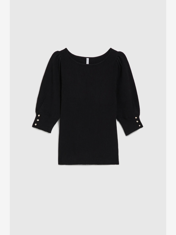 Moodo Čierny dámsky sveter Moodo