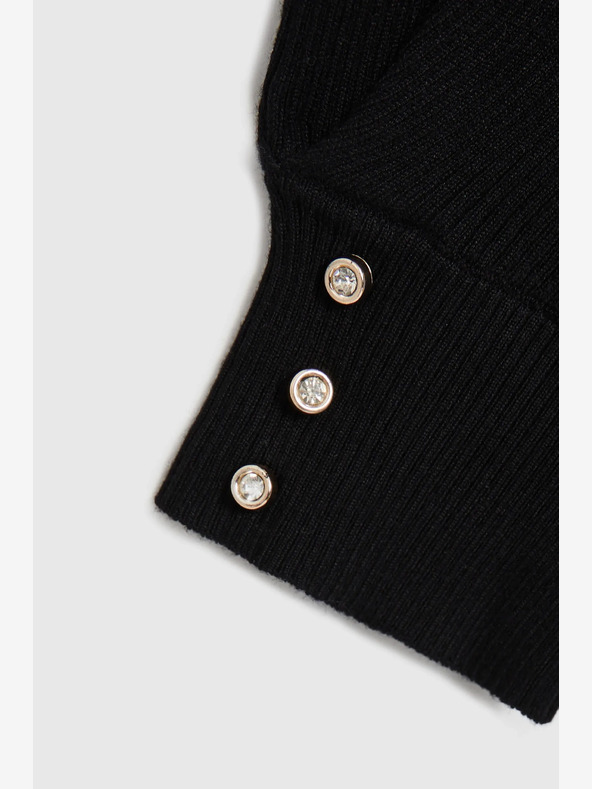 Moodo Čierny dámsky sveter Moodo