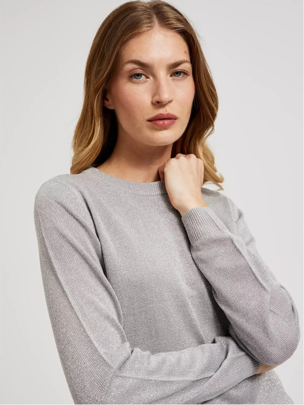 Moodo Dámsky sveter s výstrihom do V Moodo