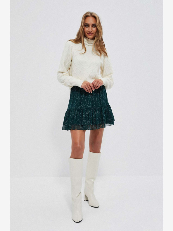 Moodo Krémový dámsky sveter Moodo