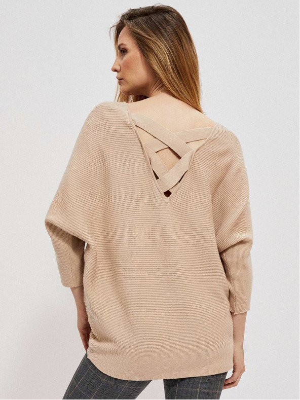 Moodo Moodo Béžový dámsky sveter