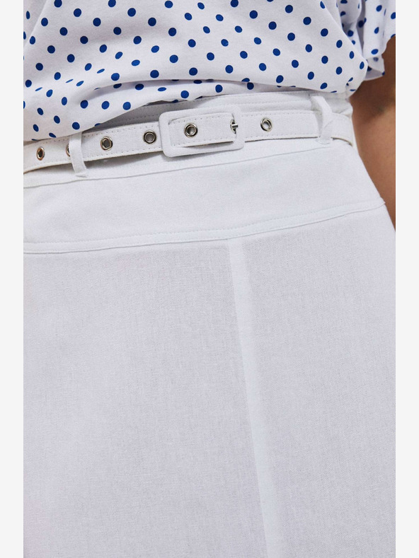 Moodo Biela dámska sukňa Moodo