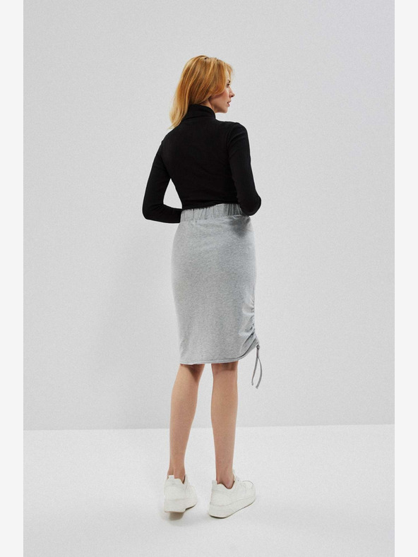 Moodo Svetlošedá dámska sukňa Moodo