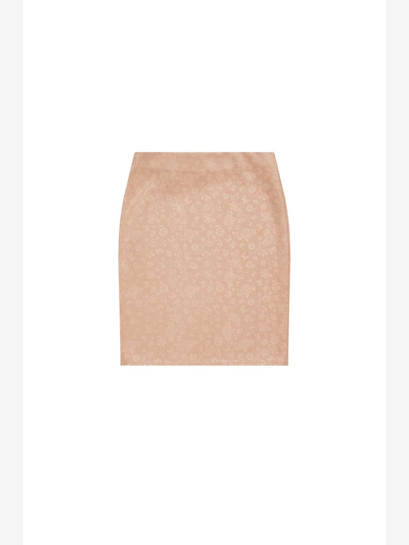 Moodo Béžová dámska kvetinová sukňa Moodo