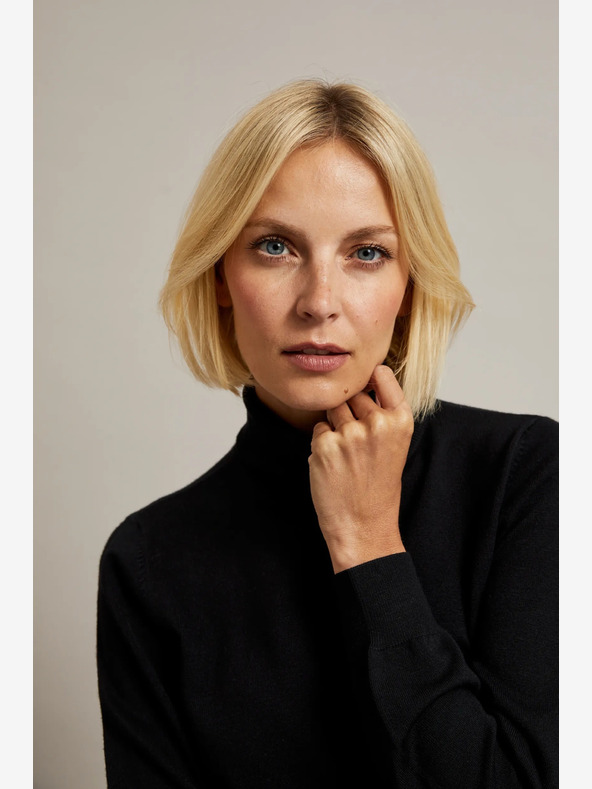 Moodo Čierny dámsky rolák Moodo