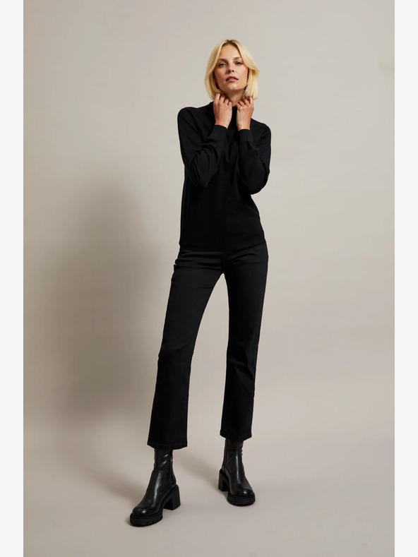 Moodo Čierny dámsky rolák Moodo