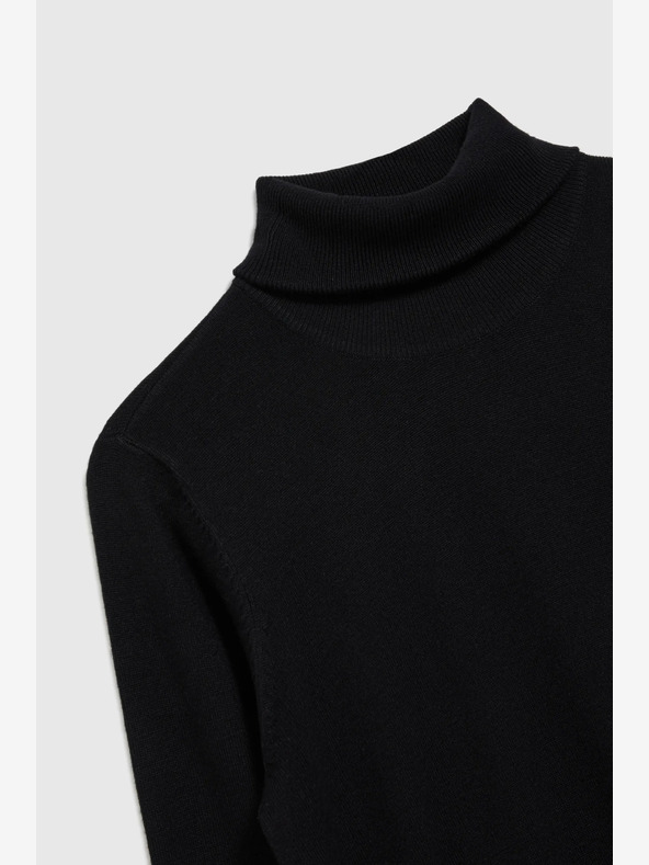 Moodo Čierny dámsky rolák Moodo