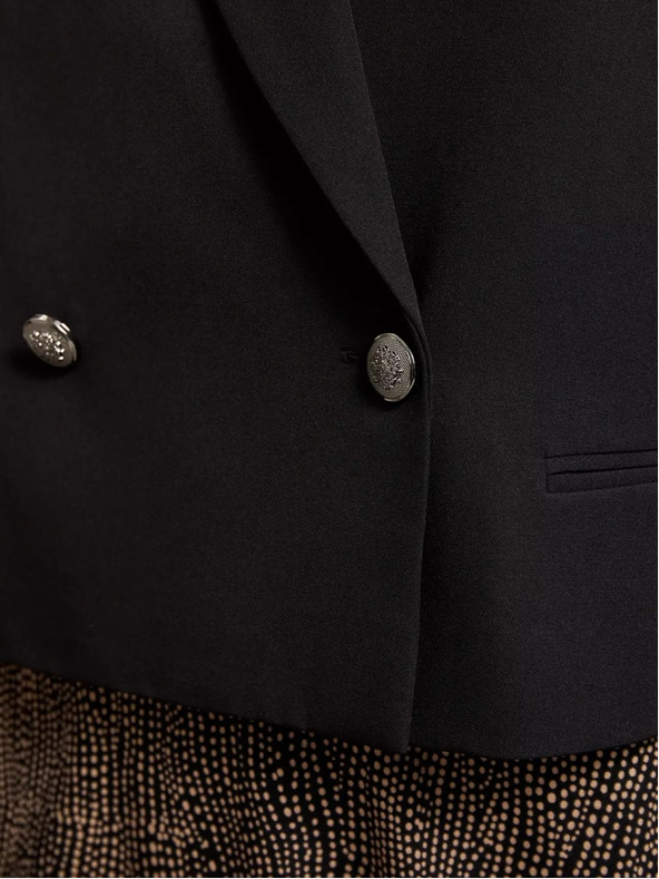 Moodo Čierna dámska krátka bunda Moodo