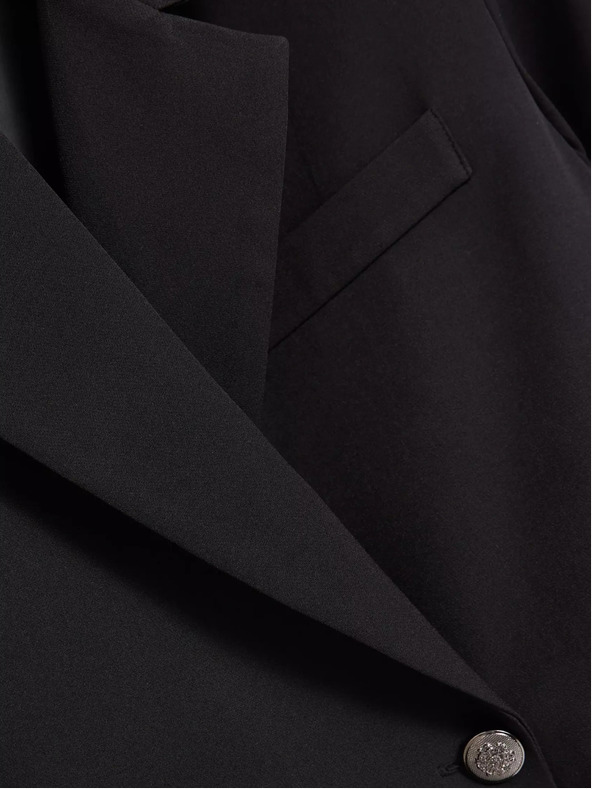 Moodo Čierna dámska krátka bunda Moodo