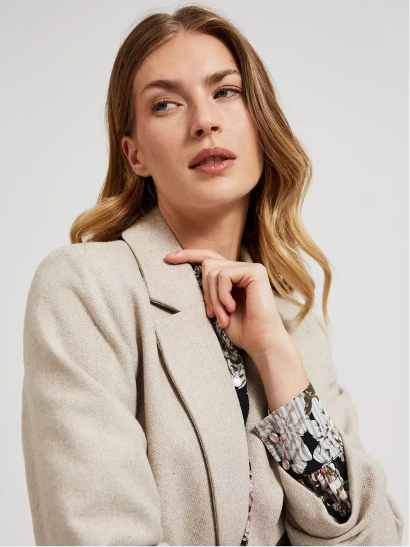 Moodo Moodo béžové dámske sako