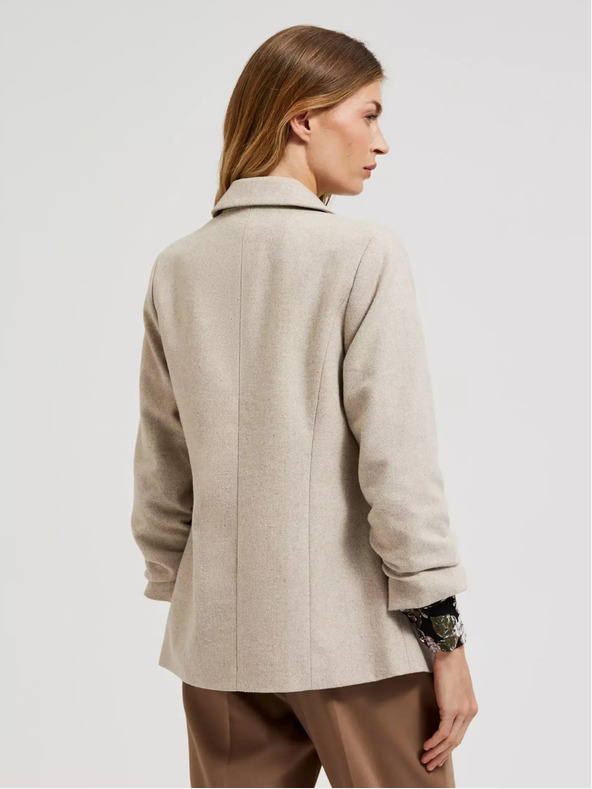 Moodo Moodo béžové dámske sako