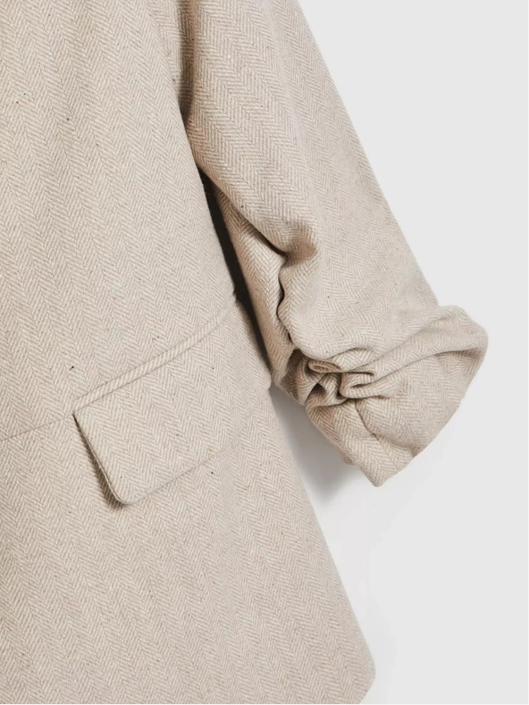 Moodo Moodo béžové dámske sako