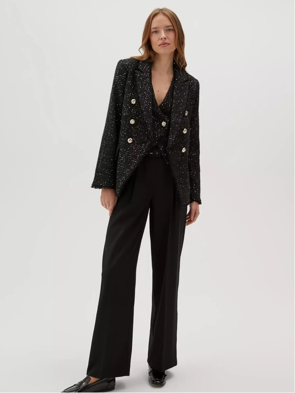 Moodo Čierna dámska bunda Moodo