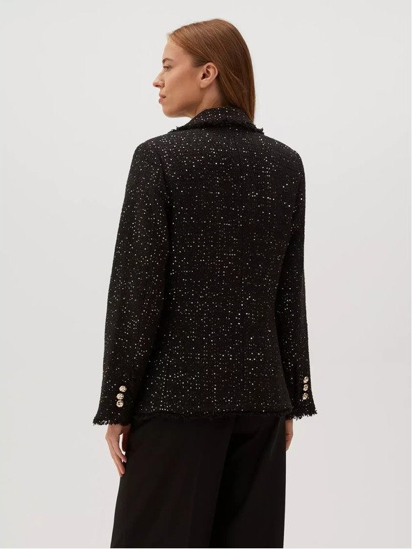 Moodo Čierna dámska bunda Moodo