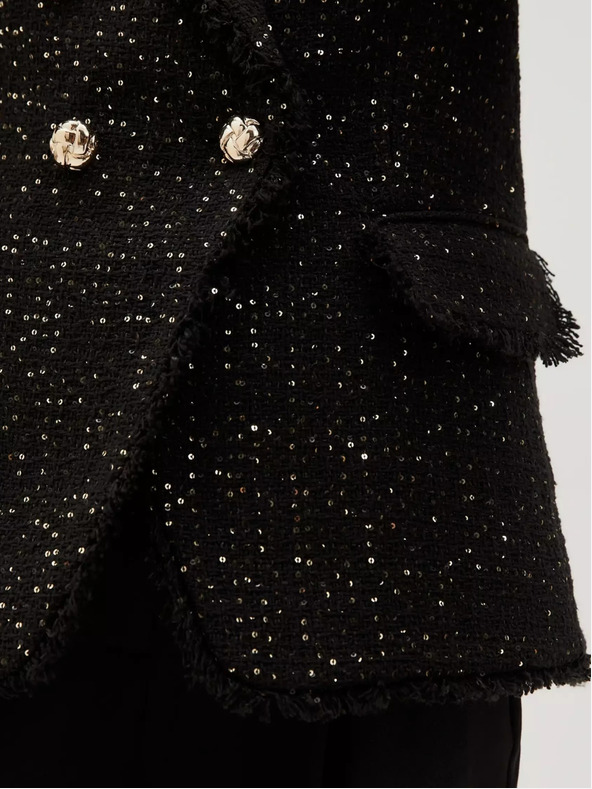 Moodo Čierna dámska bunda Moodo