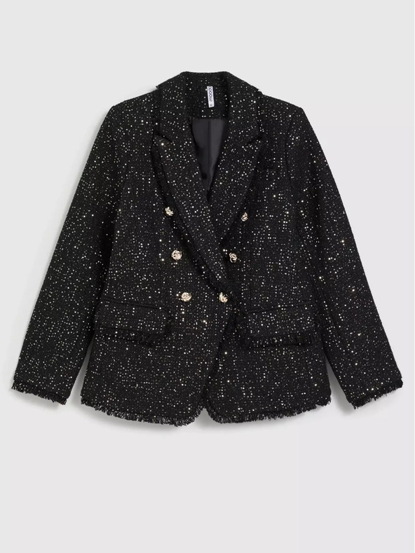 Moodo Čierna dámska bunda Moodo