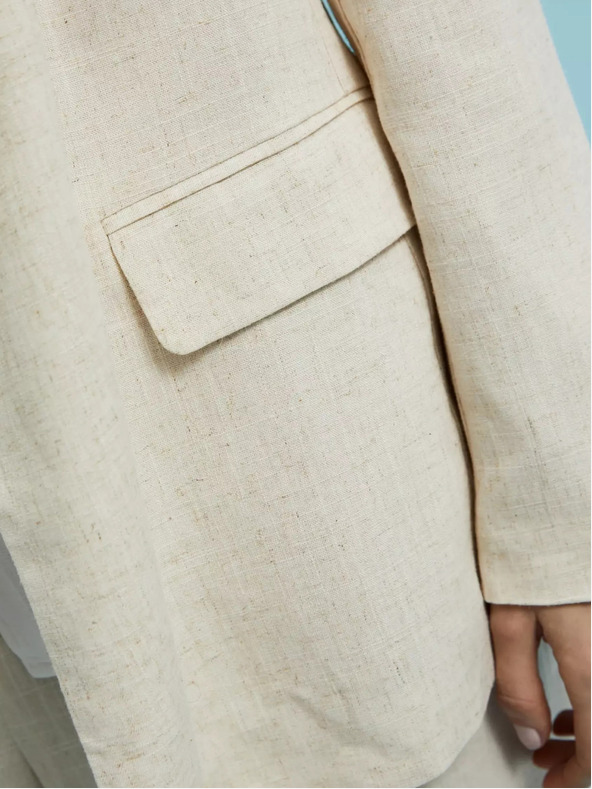 Moodo Moodo béžové dámske sako